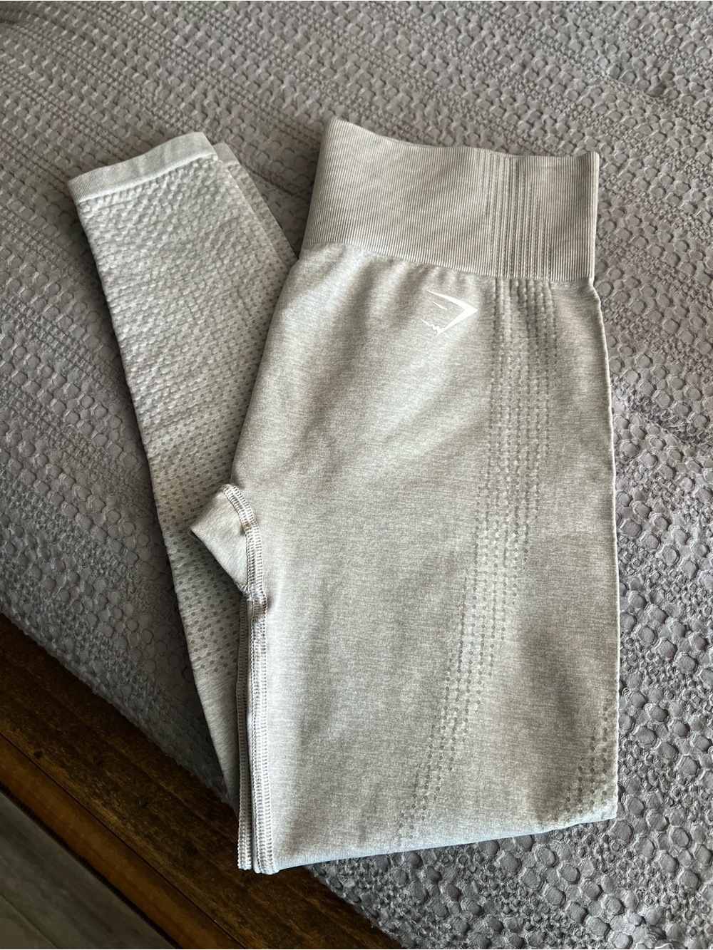 Gym Shark Light Grey Leggings- Size Large